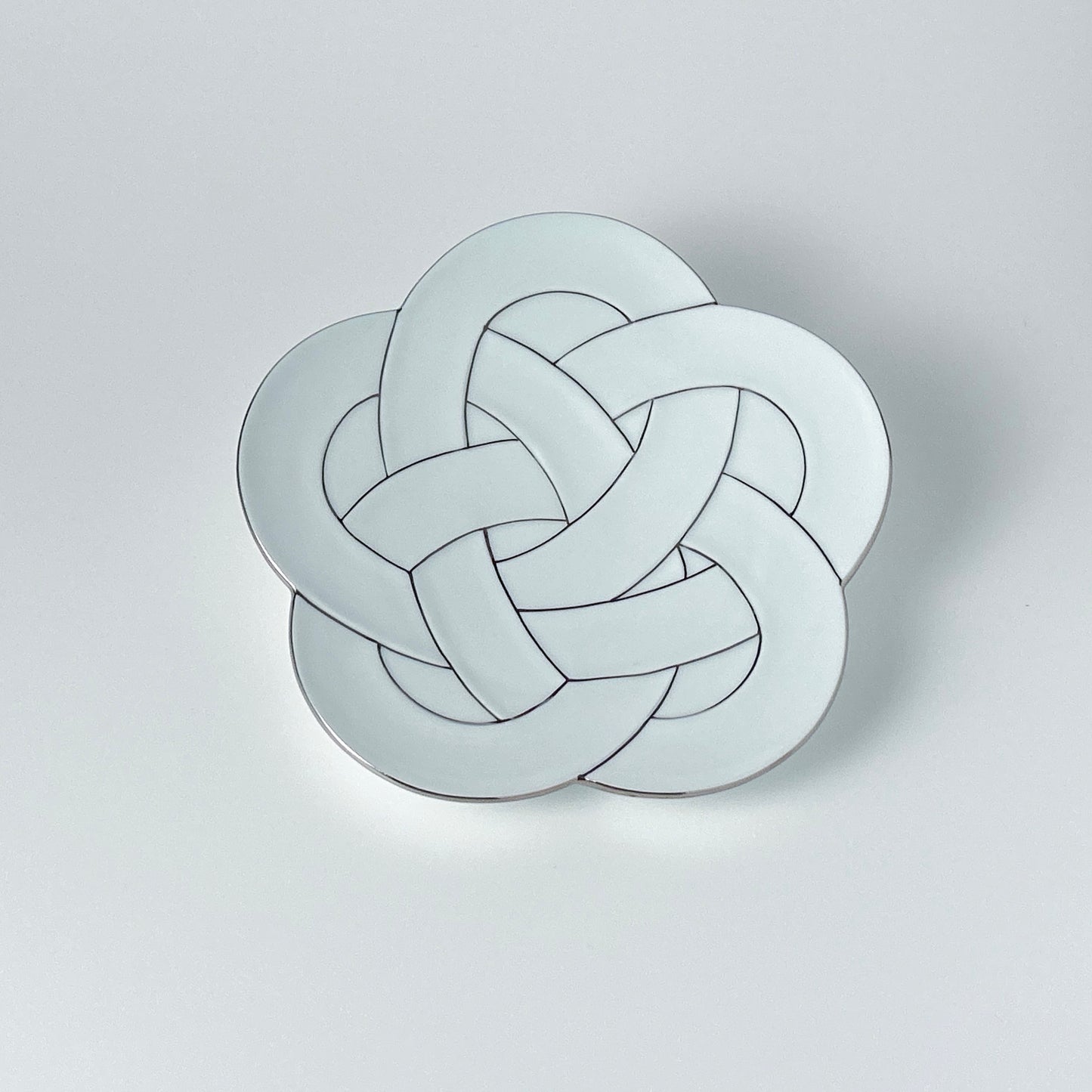 Plum Knot Large Plate