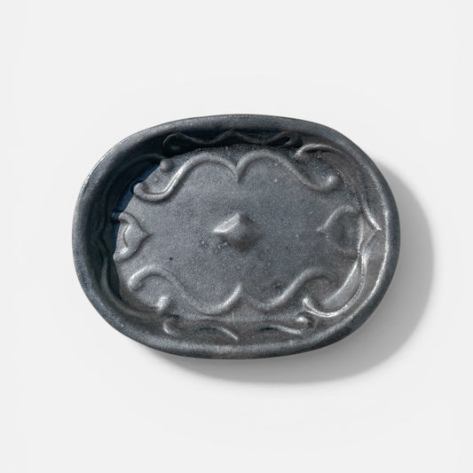Blackware Oval Small Plate