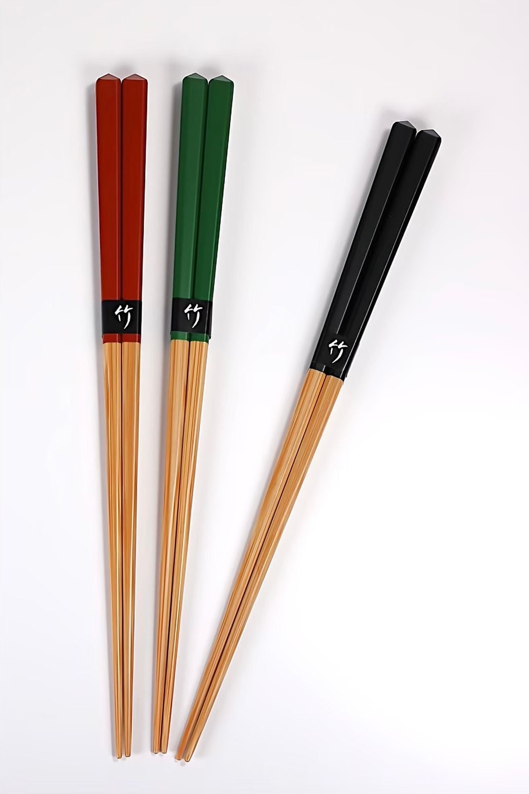 Diamond Cut Bamboo Chopsticks - Large
