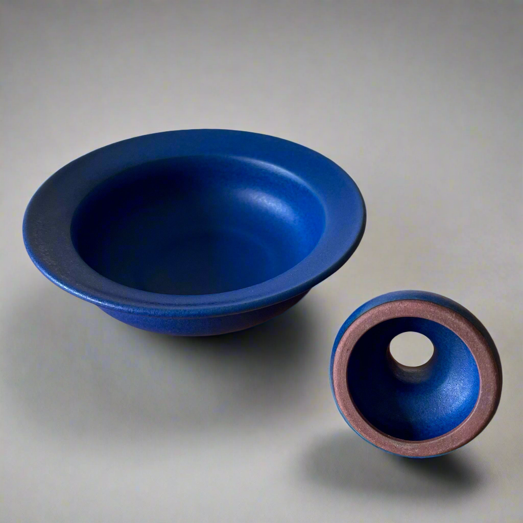 Two Piece Vase - Cobalt