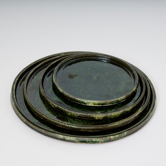 Green Glaze Plates
