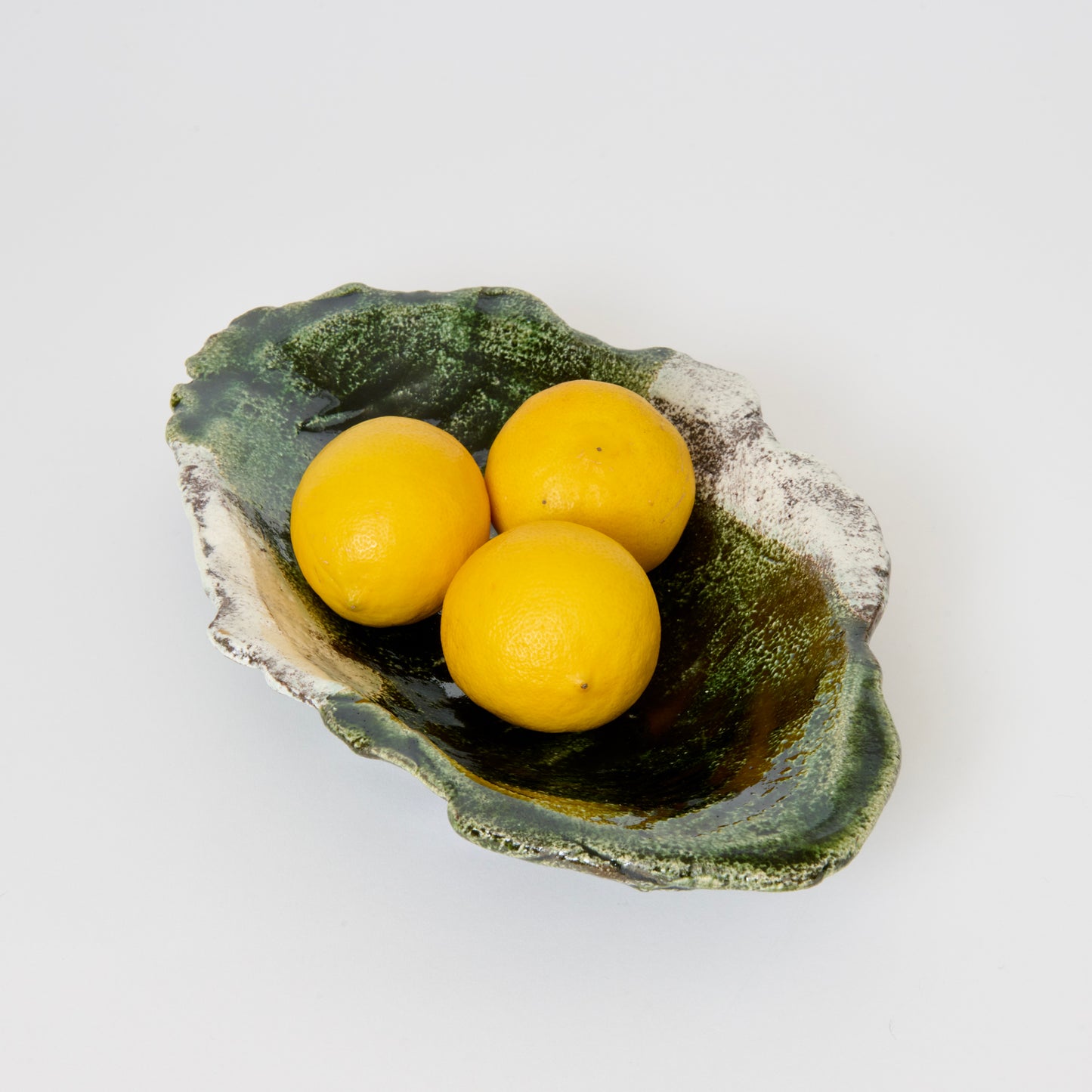 Green Glaze Serving Bowl