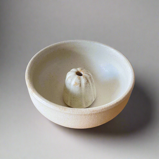 Two Piece Vase - Cream