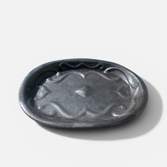 Blackware Oval Small Plate