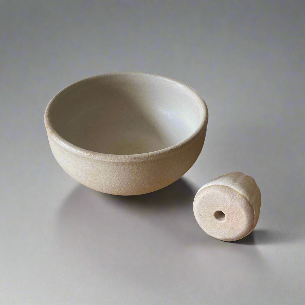 Two Piece Vase - Cream