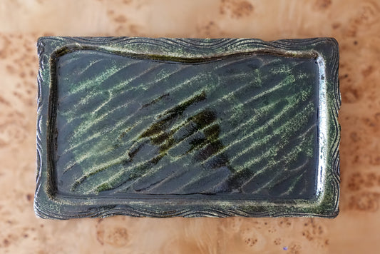 Green Glaze Rectangular Serving Platter