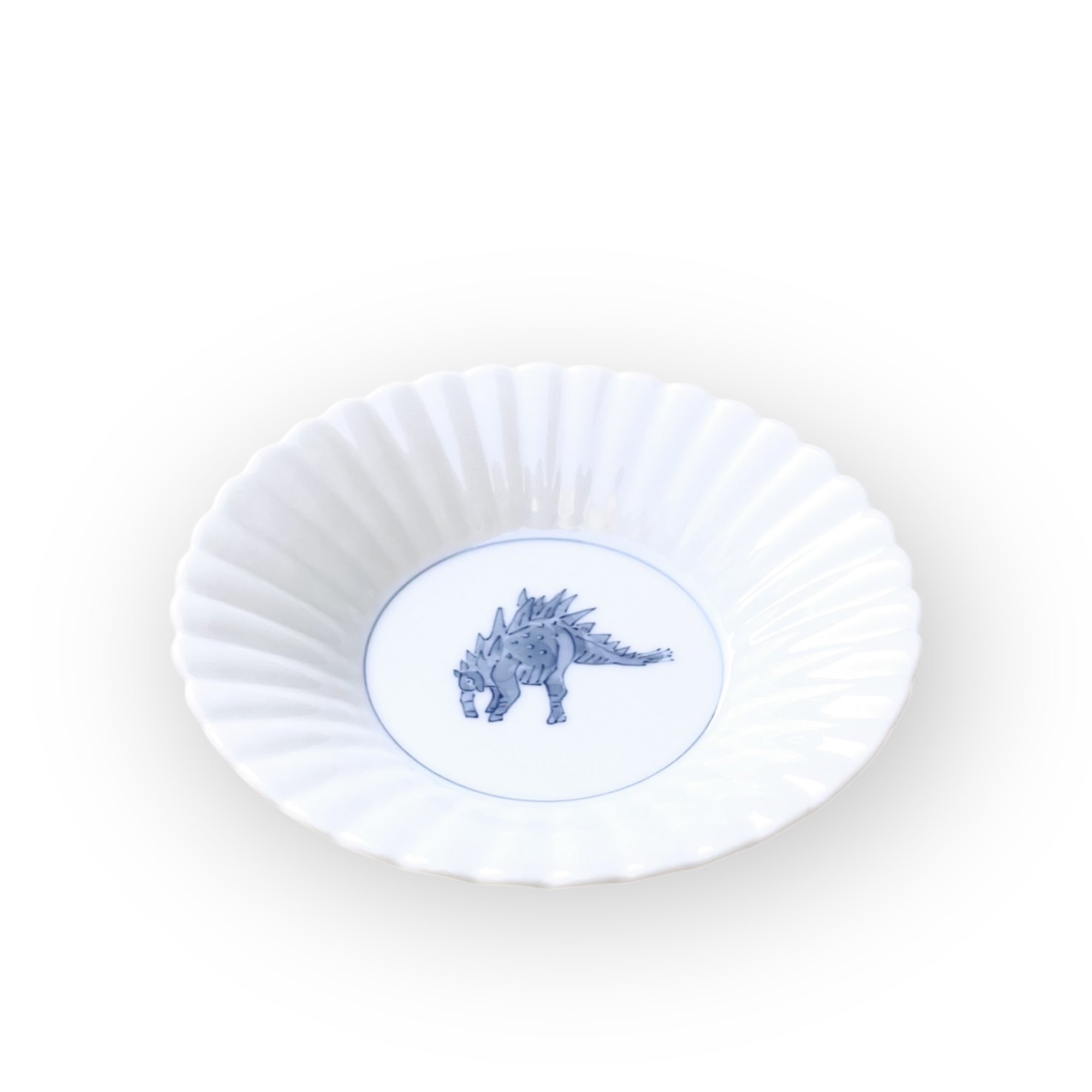 Dinosaur Sauce Plate - Flora – The Kogei Shop