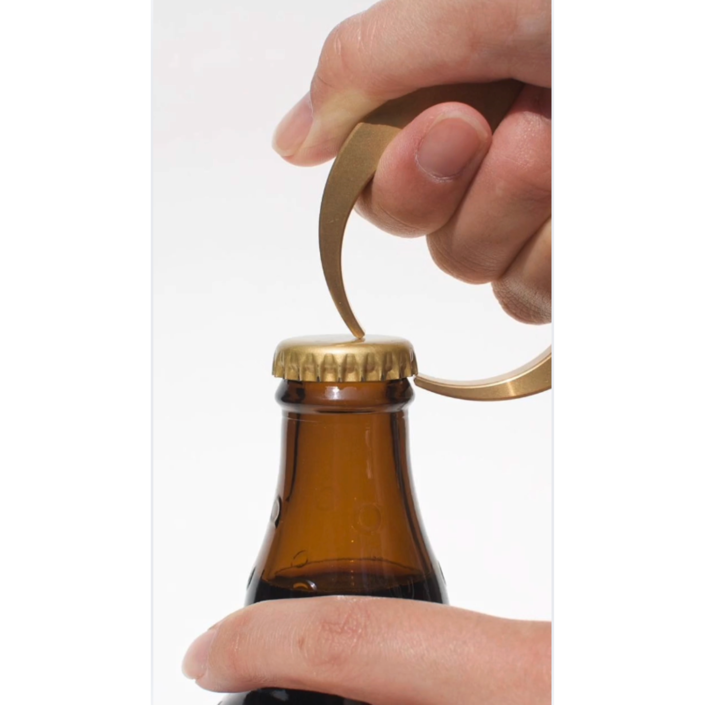 Futagami Brass Bottle Opener - Crescent