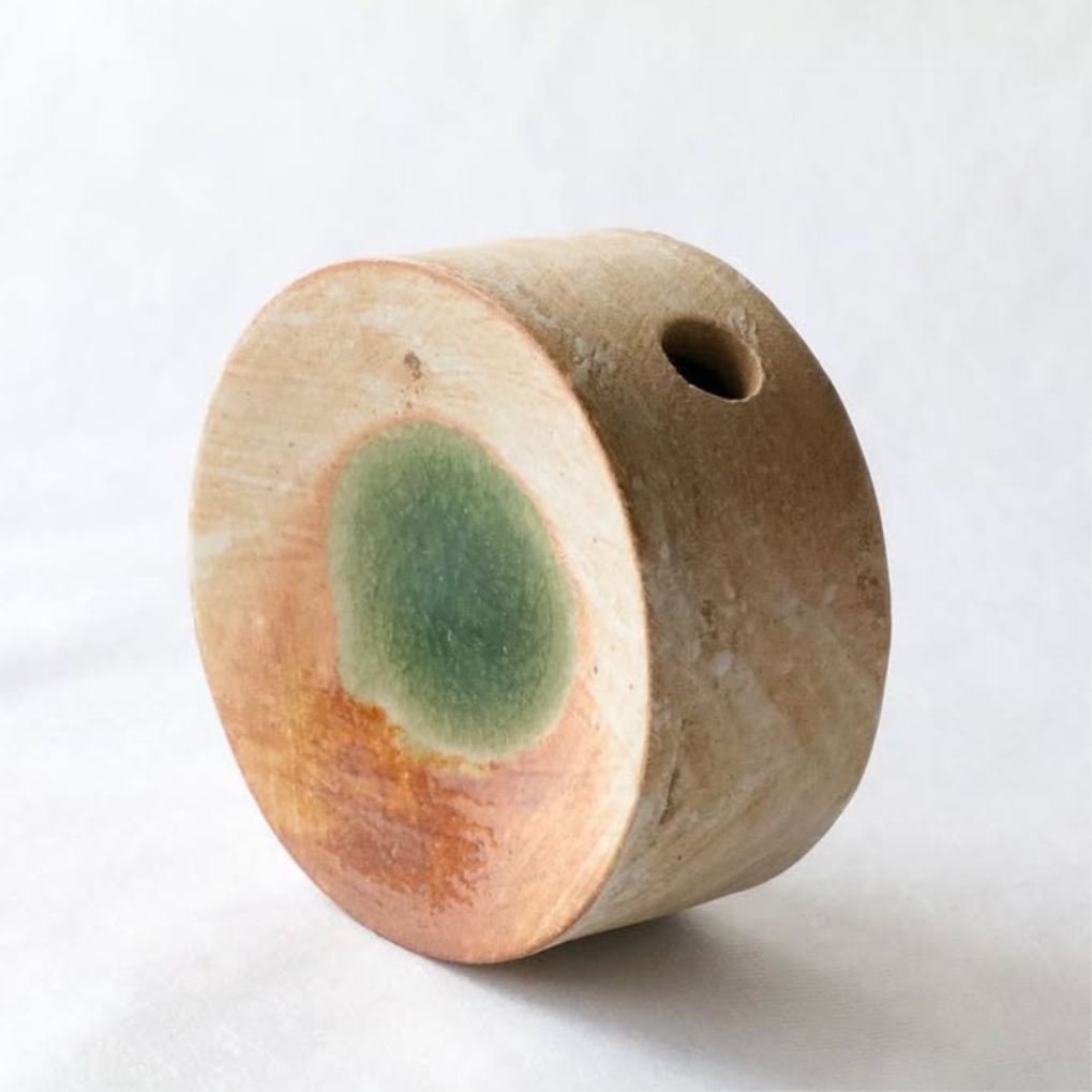 Hakeme Round Wall Vase with Green Center