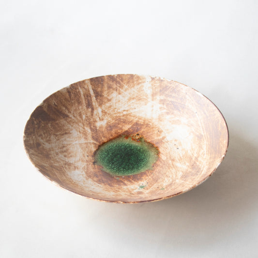 Hakeme Serving Bowl with Green Center