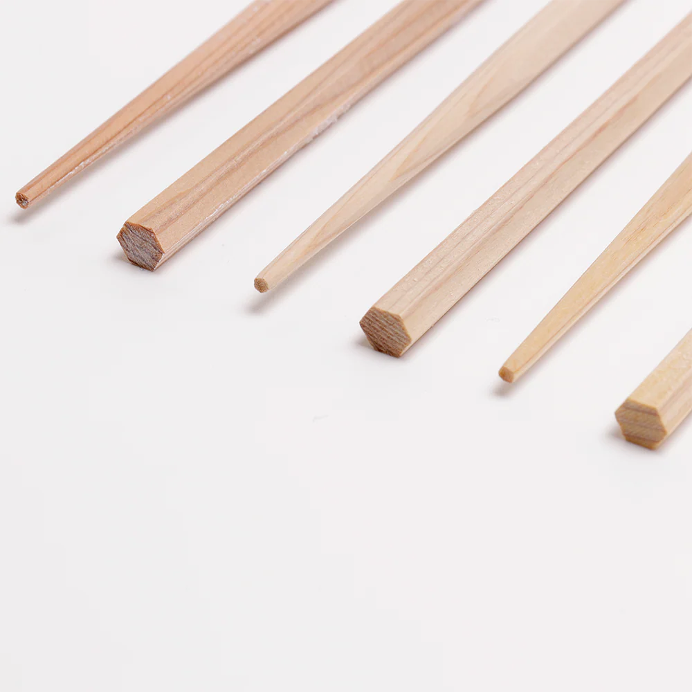 Hexagonal Cedar Chopsticks - Set of 5