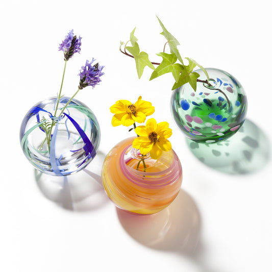 Iro Temari Glass Bud Vases