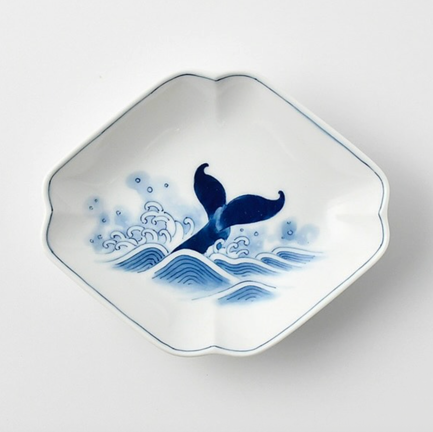 Whale Sauce Plate - Diamond