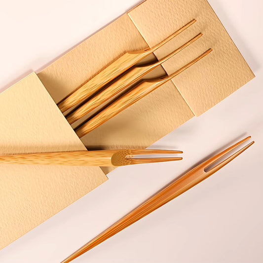 Bamboo Piercing Fork - Set of 5