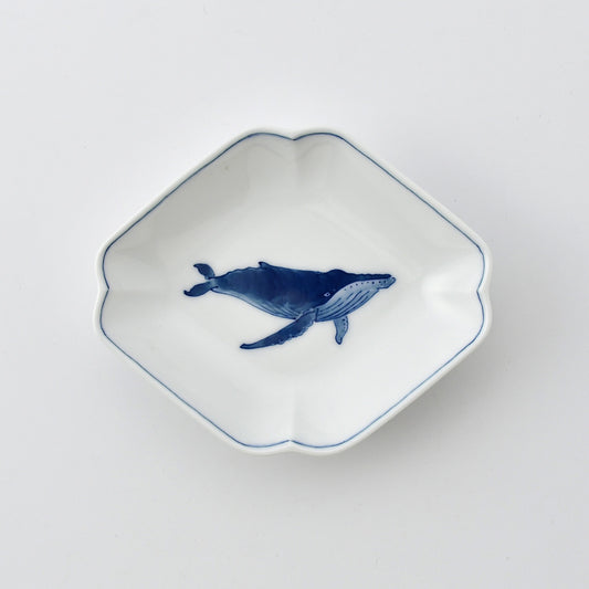 Whale Sauce Plate - Diamond