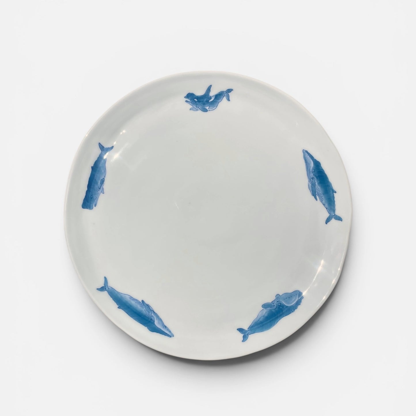 Whales Round Serving Platter