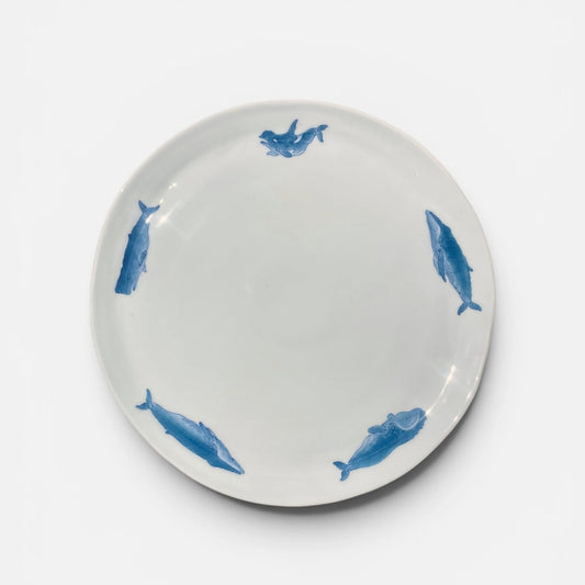 Whales Round Serving Platter