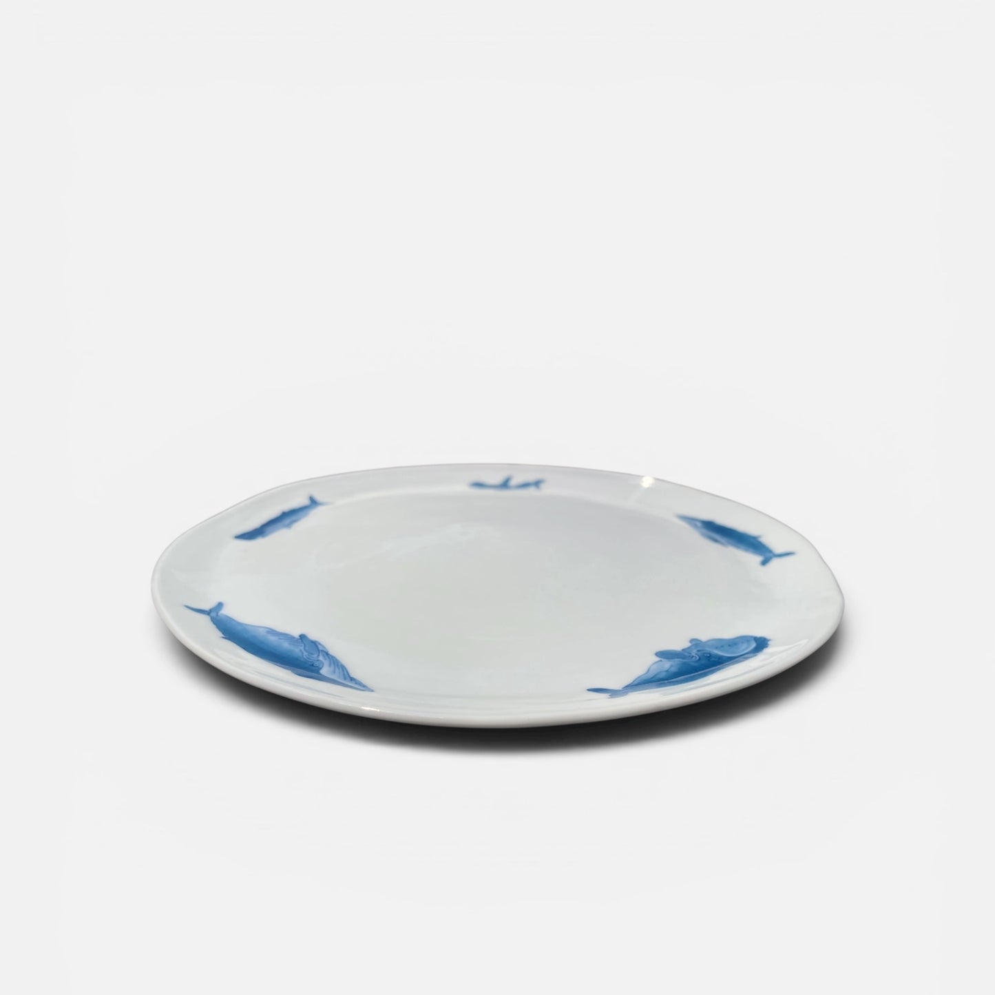 Whales Round Serving Platter