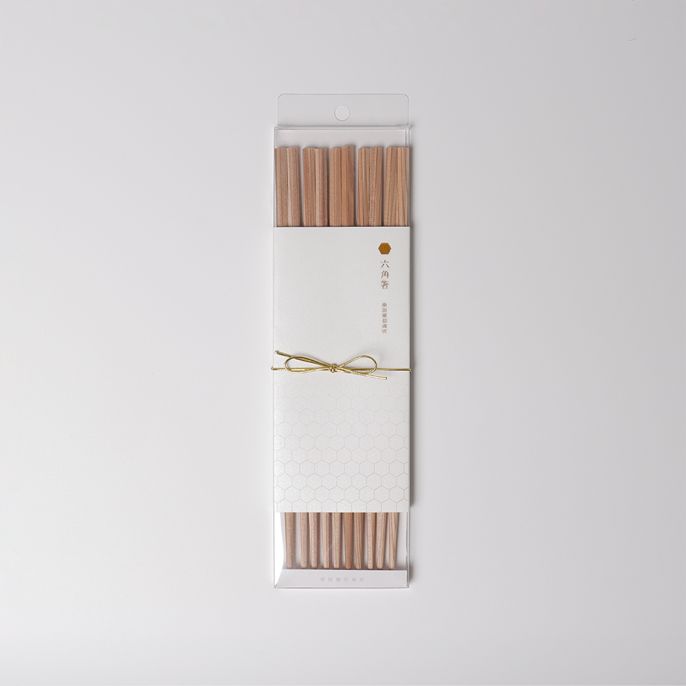 Hexagonal Cedar Chopsticks - Set of 5