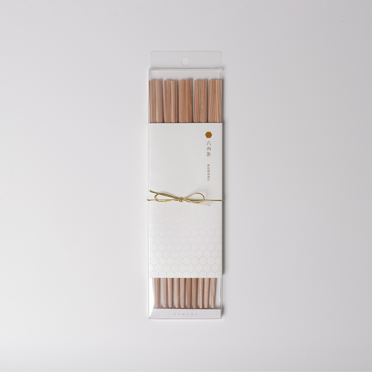 Hexagonal Cedar Chopsticks - Set of 5