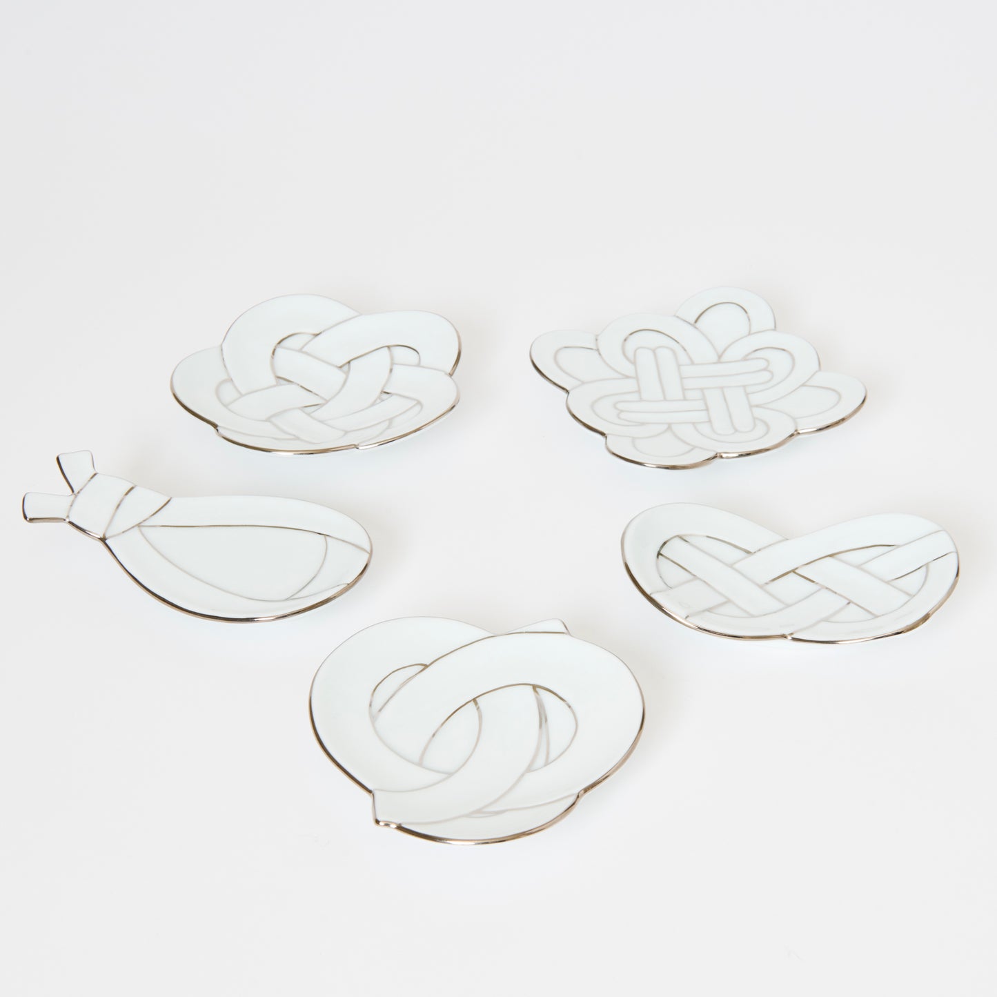 Knot Small Plate - set of 5